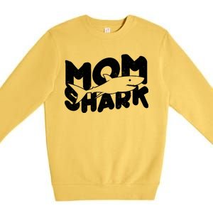 Mom Shark Funny Cute Premium Crewneck Sweatshirt