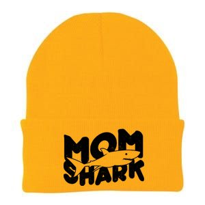 Mom Shark Funny Cute Knit Cap Winter Beanie