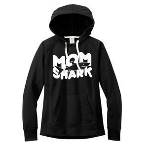 Mom Shark Funny Cute Women's Fleece Hoodie