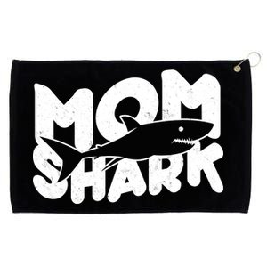 Mom Shark Funny Cute Grommeted Golf Towel