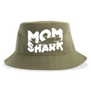 Mom Shark Funny Cute Sustainable Bucket Hat