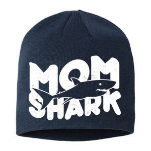 Mom Shark Funny Cute Sustainable Beanie