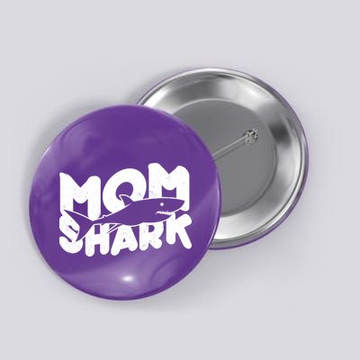 Mom Shark Funny Cute Button