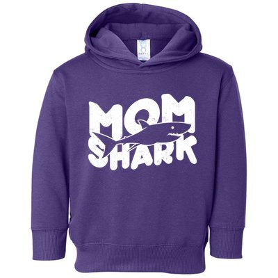 Mom Shark Funny Cute Toddler Hoodie