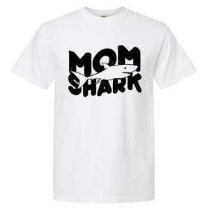 Mom Shark Funny Cute Garment-Dyed Heavyweight T-Shirt