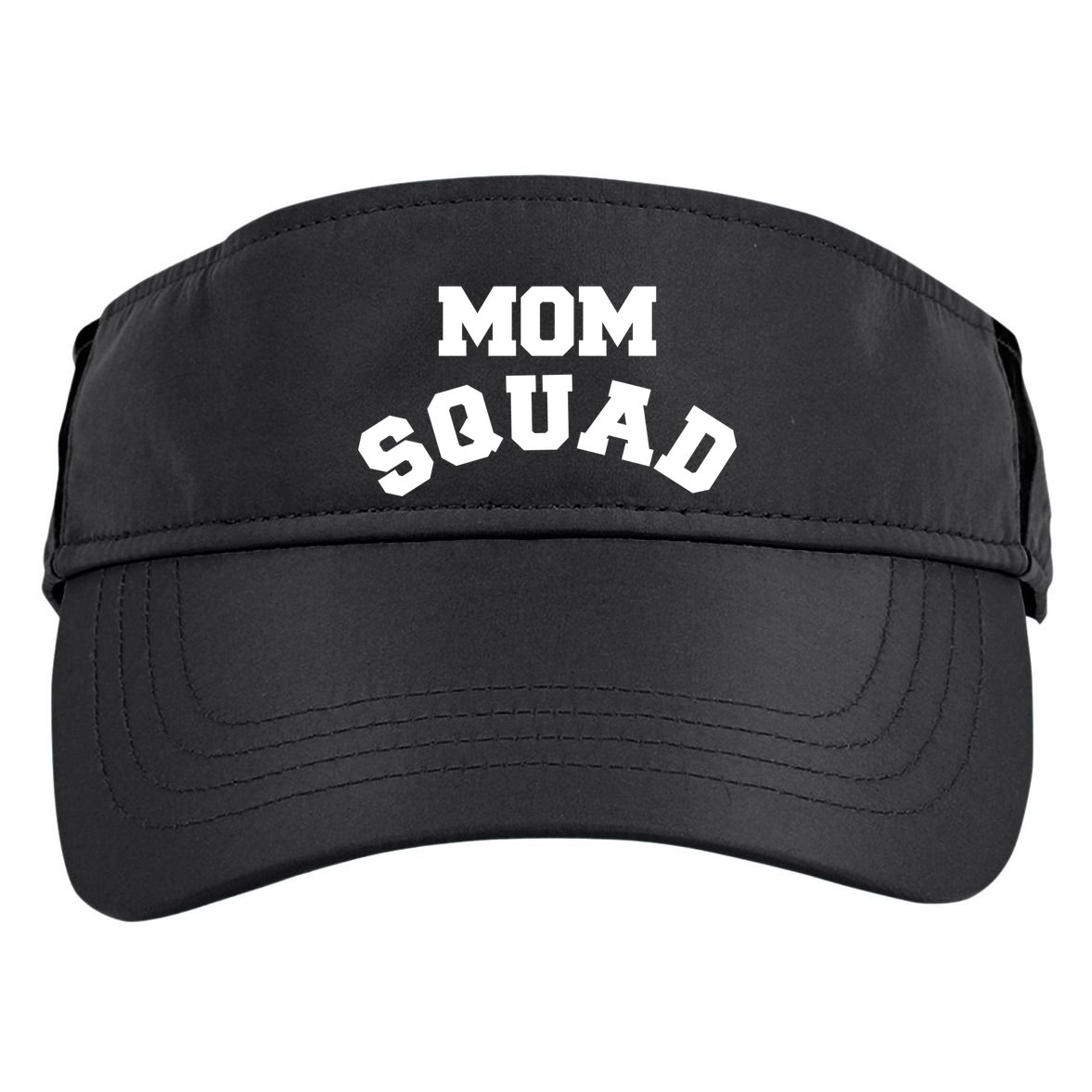 Mom Squad Bold Text Logo Adult Drive Performance Visor