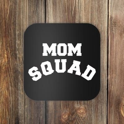 Mom Squad Bold Text Logo Coaster