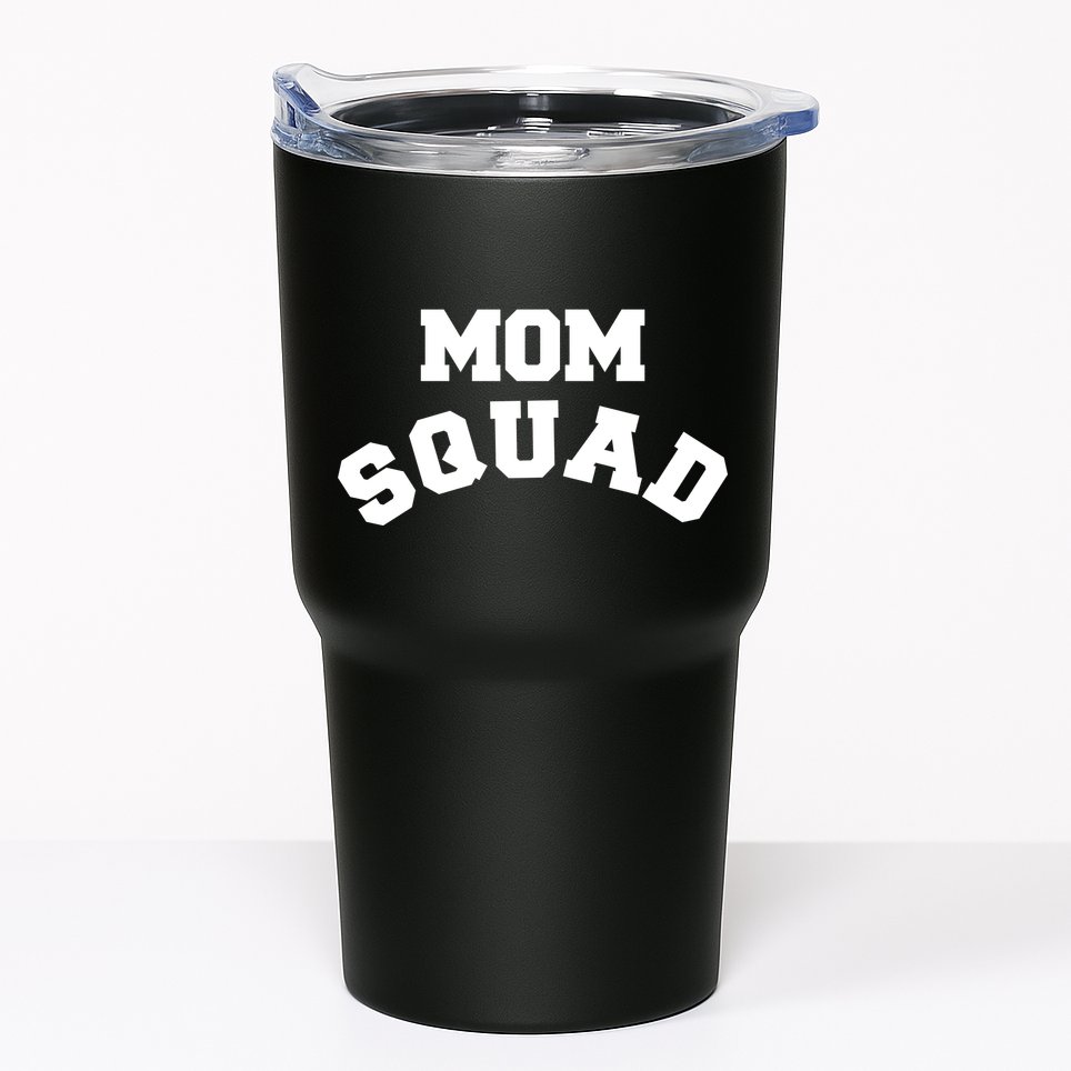 Mom Squad Bold Text Logo Tumbler