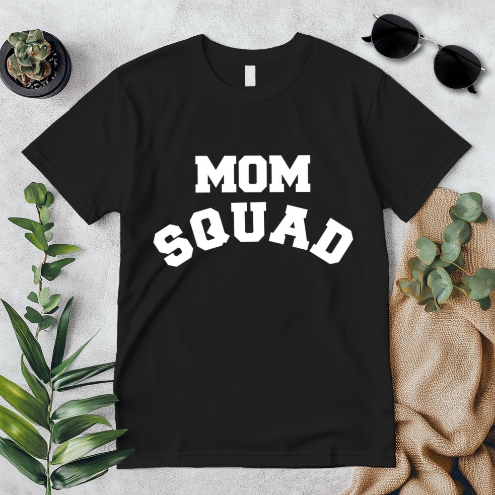 Mom Squad Bold Text Logo Premium T-Shirt