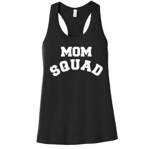 Mom Squad Bold Text Logo Women's Racerback Tank