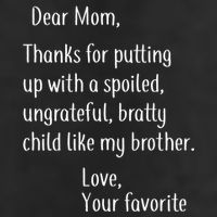 Mom Thanks For Putting Up With My Brother Garment-Dyed Fleece Hoodie