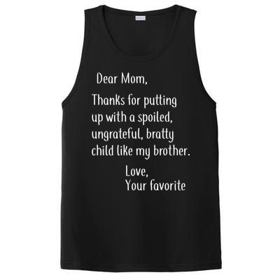 Mom Thanks For Putting Up With My Brother PosiCharge Competitor Tank