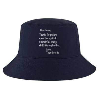 Mom Thanks For Putting Up With My Brother Cool Comfort Performance Bucket Hat