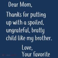 Mom Thanks For Putting Up With My Brother Pom Pom 12in Knit Beanie