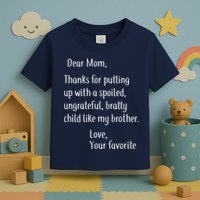 Mom Thanks For Putting Up With My Brother Toddler T-Shirt