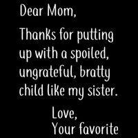 Mom Thanks For Putting Up With My Sister Drawstring Bag