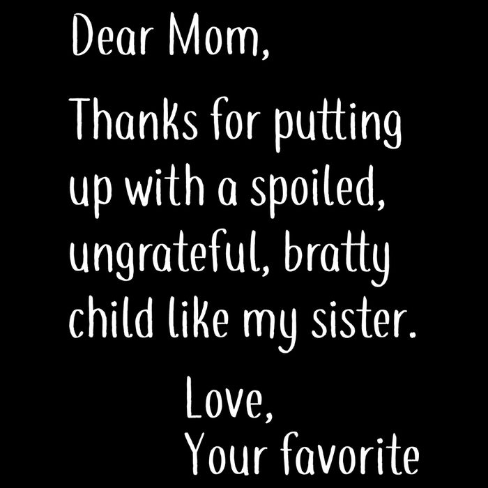 Mom Thanks For Putting Up With My Sister Drawstring Bag
