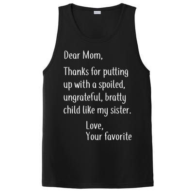 Mom Thanks For Putting Up With My Sister PosiCharge Competitor Tank