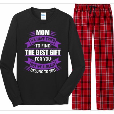 Mom The Best Gift For You Long Sleeve Pajama Set