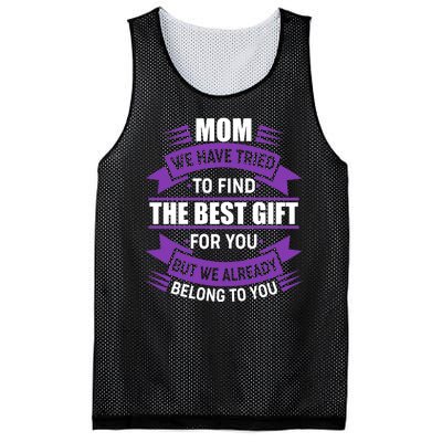 Mom The Best Gift For You Mesh Reversible Basketball Jersey Tank