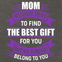Mom The Best Gift For You Cotton Canvas Backpack