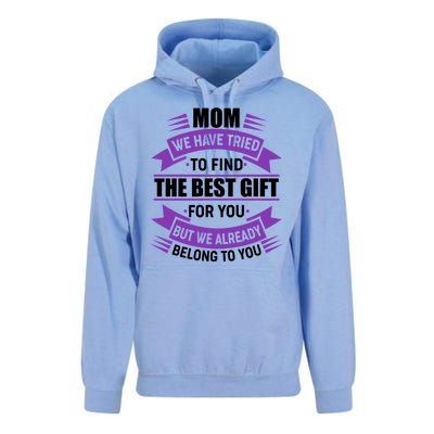 Mom The Best Gift For You Unisex Surf Hoodie