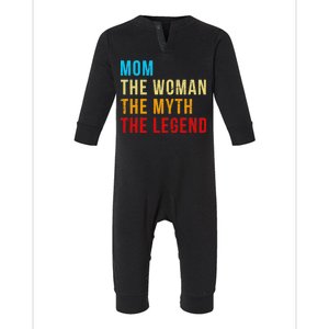 Mom The Woman The Myth The Legend Infant Fleece One Piece