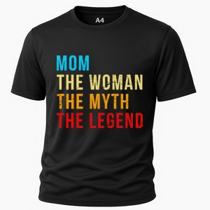 Mom The Woman The Myth The Legend Cooling Performance Crew T-Shirt