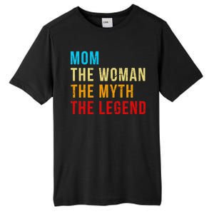 Mom The Woman The Myth The Legend Tall Fusion ChromaSoft Performance T-Shirt