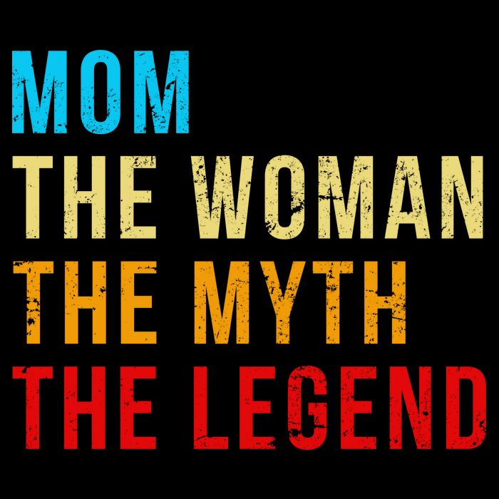 Mom The Woman The Myth The Legend Kids T-Shirt
