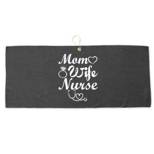 Mom Wife Nurse Large Microfiber Waffle Golf Towel