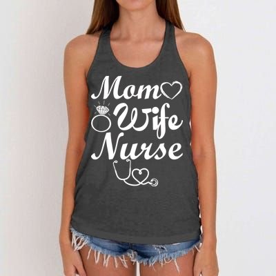Mom Wife Nurse Women's Knotted Racerback Tank