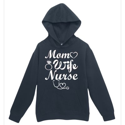 Mom Wife Nurse Urban Pullover Hoodie