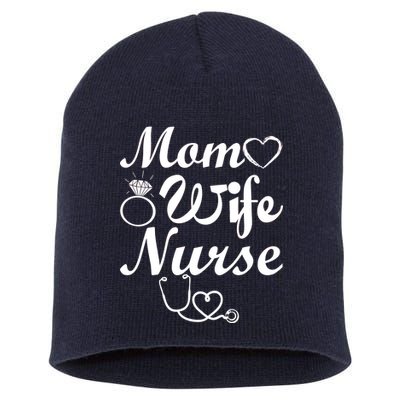 Mom Wife Nurse Short Acrylic Beanie