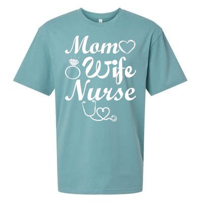 Mom Wife Nurse Sueded Cloud Jersey T-Shirt