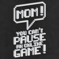 Mom You Can't Pause An Online Game Garment-Dyed Fleece Hoodie