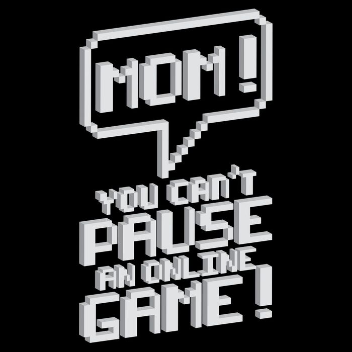 Mom You Can't Pause An Online Game Dry Zone Grid Polo