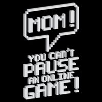 Mom You Can't Pause An Online Game Cropped Pullover Crew