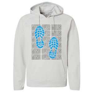 Mind Over Miles, Endurance Running Lover Performance Fleece Hoodie