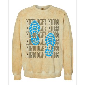 Mind Over Miles, Endurance Running Lover Colorblast Crewneck Sweatshirt