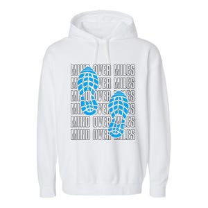 Mind Over Miles, Endurance Running Lover Garment-Dyed Fleece Hoodie