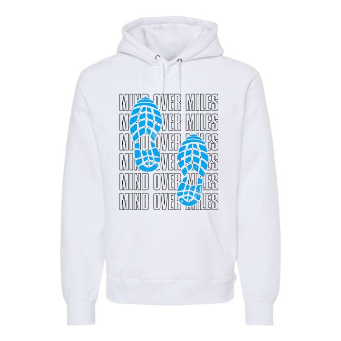 Mind Over Miles, Endurance Running Lover Premium Hoodie