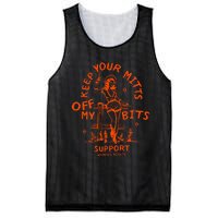 Mitts Off My Body My Choice Badass Feminist Cowgirl Mesh Reversible Basketball Jersey Tank