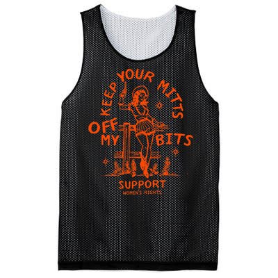 Mitts Off My Body My Choice Badass Feminist Cowgirl Mesh Reversible Basketball Jersey Tank