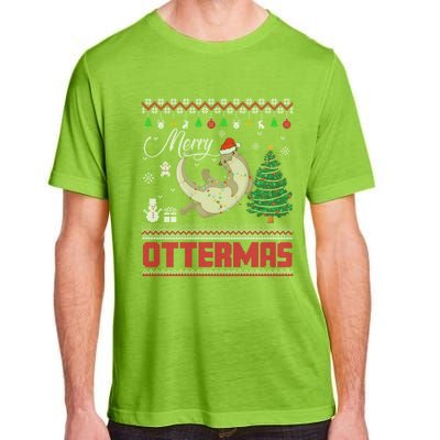 Merry Ottermas Merry Christmas T Shit Cool Gift Adult ChromaSoft Performance T-Shirt