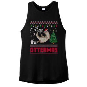 Merry Ottermas Merry Christmas T Shit Cool Gift Ladies PosiCharge Tri-Blend Wicking Tank