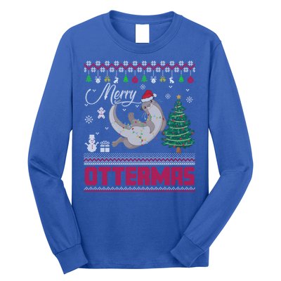 Merry Ottermas Merry Christmas T Shit Cool Gift Long Sleeve Shirt