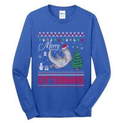 Merry Ottermas Merry Christmas T Shit Cool Gift Tall Long Sleeve T-Shirt