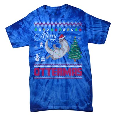 Merry Ottermas Merry Christmas T Shit Cool Gift Tie-Dye T-Shirt