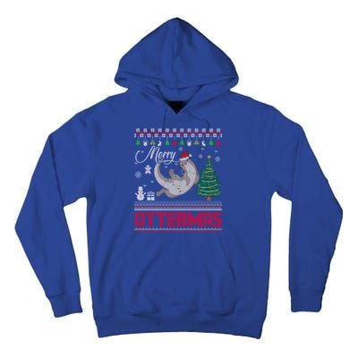 Merry Ottermas Merry Christmas T Shit Cool Gift Tall Hoodie